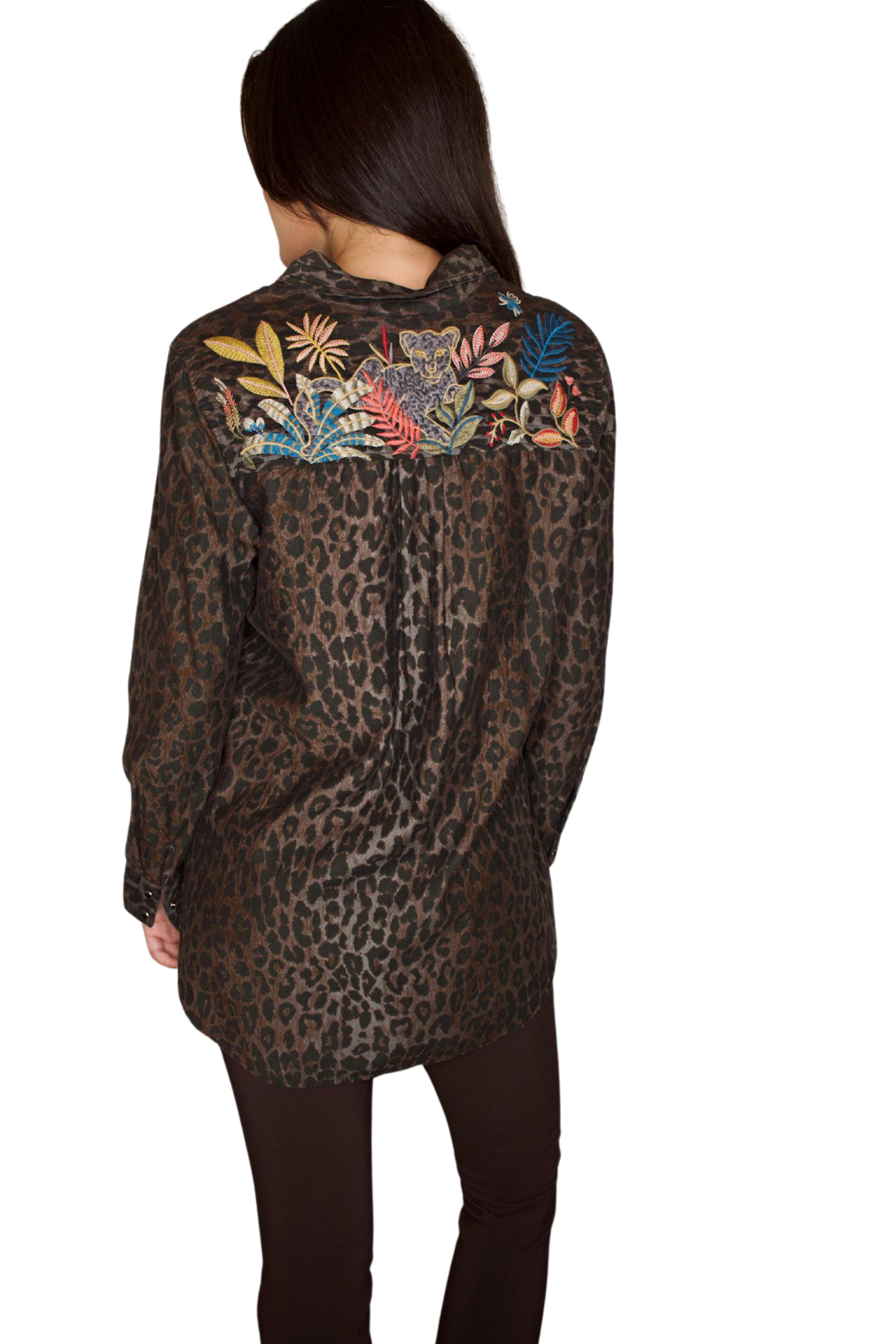 ANIMAL PRINT ZIPUP TUNIC