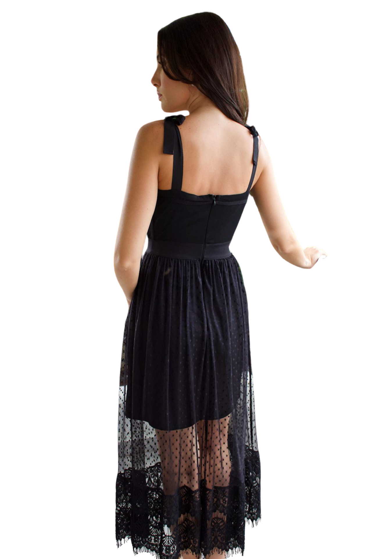 MESH MAXI DRESS